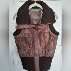 Gorgeous Antilope Leather Vest Made In Ecuador Unused Condition Size Small 4-8